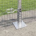 Ogrodzenie z słupkami Srebrny 0.5 x 100 m Stal