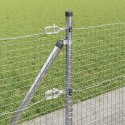 Ogrodzenie z słupkami Srebrny 0.5 x 100 m Stal