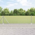 Ogrodzenie z słupkami Srebrny 0.6 x 100 m Stal