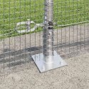 Ogrodzenie z słupkami Srebrny 0.6 x 100 m Stal