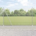 Ogrodzenie z słupkami Srebrny 1.5 x 50 m Stal