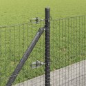 Ogrodzenie z słupkami Szary 0.4 x 100 m Stal