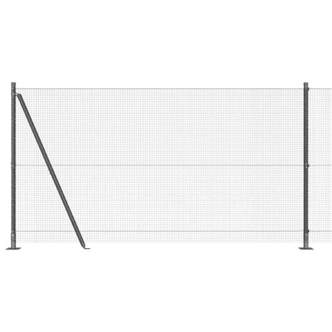Ogrodzenie z słupkami Szary 1.2 x 50 m Stal
