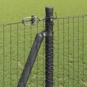 Ogrodzenie z słupkami Szary 1.2 x 50 m Stal