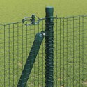 Ogrodzenie z słupkami Zielony 1.2 x 50 m Stal
