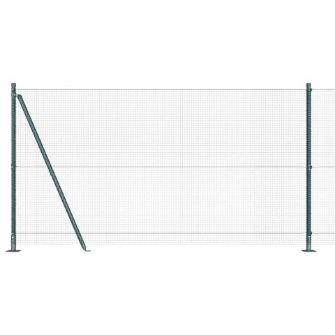 Ogrodzenie z słupkami Zielony 1.2 x 50 m Stal
