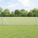 Ogrodzenie z słupkami Srebrny 0.8 x 100 m Stal pokryta PCV
