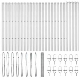 Ogrodzenie z słupkami Srebrny 1.2 x 100 m Stal pokryta PCV