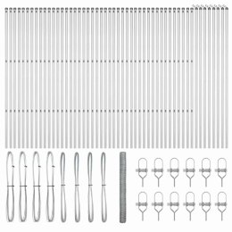 Ogrodzenie z słupkami Srebrny 1.6 x 100 m Stal pokryta PCV