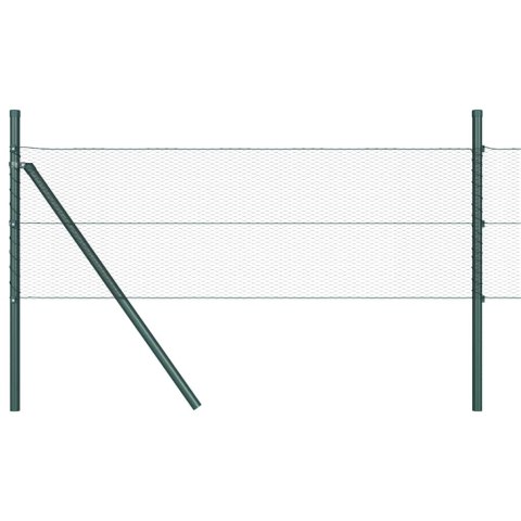 Ogrodzenie z słupkami Szary 0.6 x 100 m Stal pokryta PCV