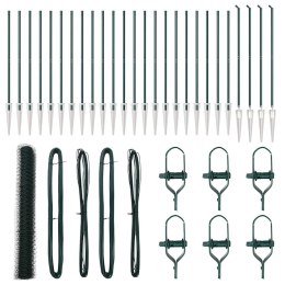 Ogrodzenie z słupkami Zielony 1.2 x 50 m Stal pokryta PCV