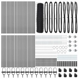 Ogrodzenie z słupkami Szary 0.5 x 100 m Stal pokryta PCV