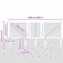 Ogrodzenie z słupkami Szary 0.8 x 50 m Stal pokryta PCV
