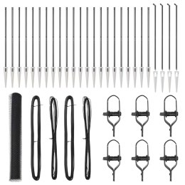 Ogrodzenie z słupkami Szary 1.4 x 50 m Stal pokryta PCV