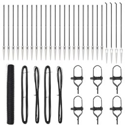 Ogrodzenie z słupkami Szary 1.4 x 50 m Stal pokryta PCV