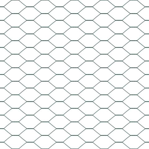 Ogrodzenie z słupkami Zielony 1.2 x 100 m Stal pokryta PCV