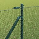 Ogrodzenie z słupkami Zielony 1.6 x 50 m Stal pokryta PCV