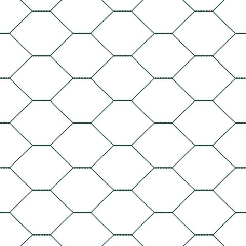 Ogrodzenie z słupkami Zielony 1.6 x 50 m Stal pokryta PCV