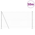 Ogrodzenie z słupkami Srebrny 1.2 x 50 m Stal pokryta PCV