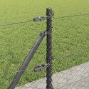 Ogrodzenie z słupkami Szary 0.6 x 100 m Stal pokryta PCV