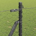 Ogrodzenie z słupkami Szary 1 x 100 m Stal pokryta PCV