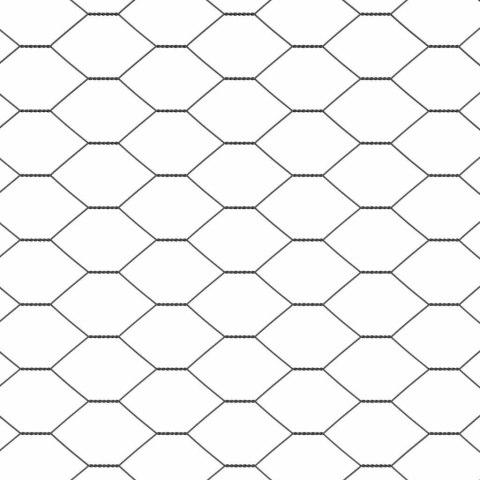 Ogrodzenie z słupkami Szary 1.2 x 100 m Stal pokryta PCV