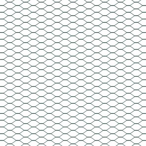 Ogrodzenie z słupkami Zielony 0.8 x 100 m Stal pokryta PCV