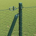 Ogrodzenie z słupkami Zielony 1.2 x 100 m Stal pokryta PCV
