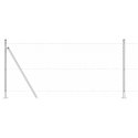 Ogrodzenie z słupkami Srebrny 1 x 100 m Stal pokryta PCV