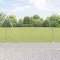 Ogrodzenie z słupkami Srebrny 1.6 x 100 m Stal pokryta PCV
