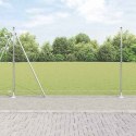 Ogrodzenie z słupkami Srebrny 1.6 x 50 m Stal pokryta PCV