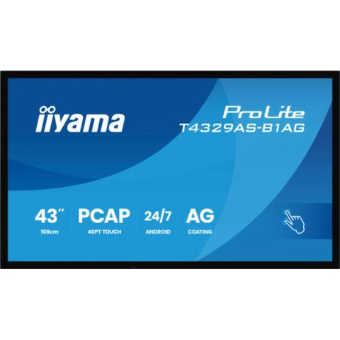 Monitor Videowall Iiyama T4329AS-B1AG 4K Ultra HD 43"