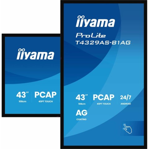 Monitor Videowall Iiyama T4329AS-B1AG 4K Ultra HD 43"