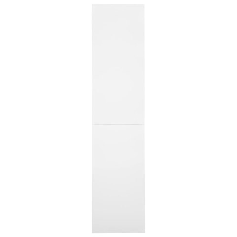 Szafa biurowa z przesuwnymi drzwiami, biała, 90x40x180 cm