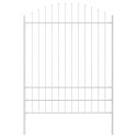 Ogrodzenie Ogrodowe Biały 680 x 200 cm Stal malowana proszkowo
