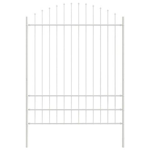 Ogrodzenie Ogrodowe Biały 850 x 200 cm Stal malowana proszkowo