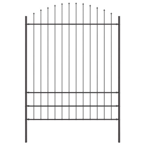 Ogrodzenie Ogrodowe Szary 850 x 200 cm Stal malowana proszkowo