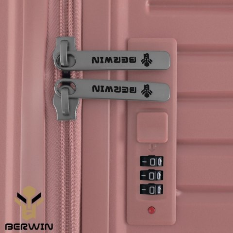 Zestaw 4 walizek podróżnych z beautycase - twarda skorupa, kółka 360° TSA