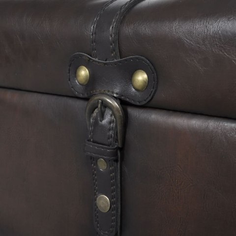 Zestaw ławek ze schowkiem, 3 sztuki, brązowe