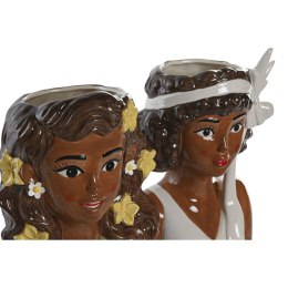 Doniczka Home ESPRIT Biały Kolor Zielony Ceramika Miejska