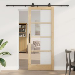 VidaXL Drzwi przesuwne ORKDAL Naturalny 86 x 211 cm