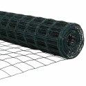 Ogrodzenie z słupkiem Zielony 0,4 x 50 m Stal i PVC