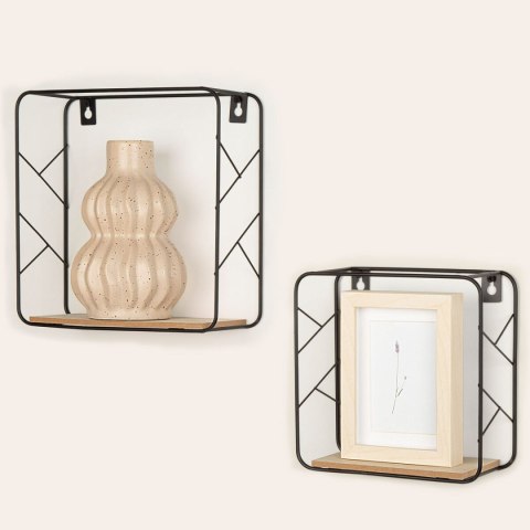 Wieszak na ubrania Max Home Żelazo Drewno MDF (6 Sztuk)