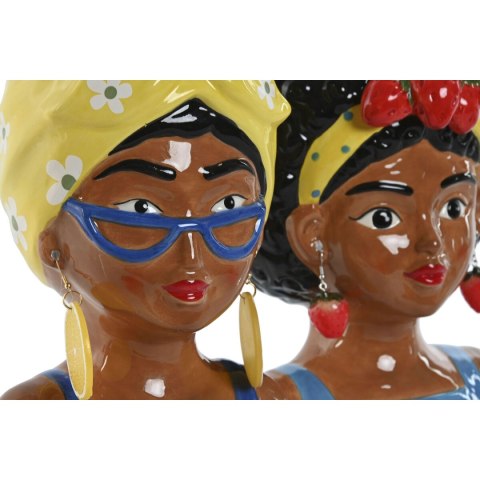 Doniczka Home ESPRIT Wielokolorowy Dolomite Miejska 16 x 13 x 24 cm (2 Sztuk)