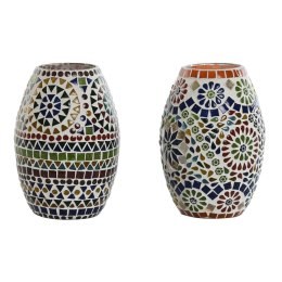 Lampa stołowa Home ESPRIT Wielokolorowy Aluminium Szkło 220 V 14 x 14 x 19 cm (2 Sztuk)