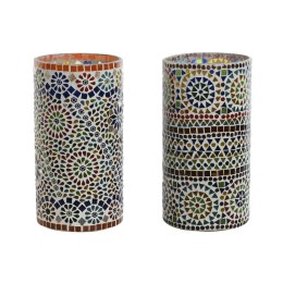 Lampa stołowa Home ESPRIT Wielokolorowy Szkło 25 W 220 V 15 x 15 x 30 cm (2 Sztuk)