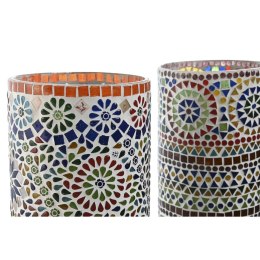 Lampa stołowa Home ESPRIT Wielokolorowy Szkło 25 W 220 V 15 x 15 x 30 cm (2 Sztuk)