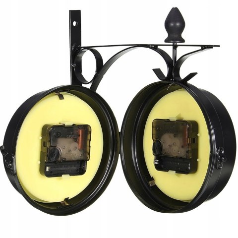 Zegar dwustronny ścienny dworcowy RETRO