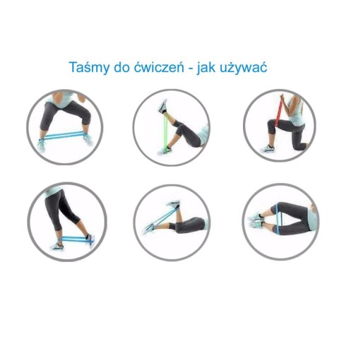 GUMA TAŚMA OPOROWA POWER BAND 25-60KG ZIELONA ENERO FIT