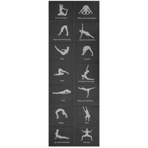 MATA DO JOGI SKŁADANA 1700x600x5MM CZARNA ENERO FIT